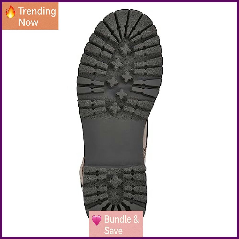 Women's Block Heel Ankle Boots with Lace-Up & Zipper Closure - Picture 8 of 8